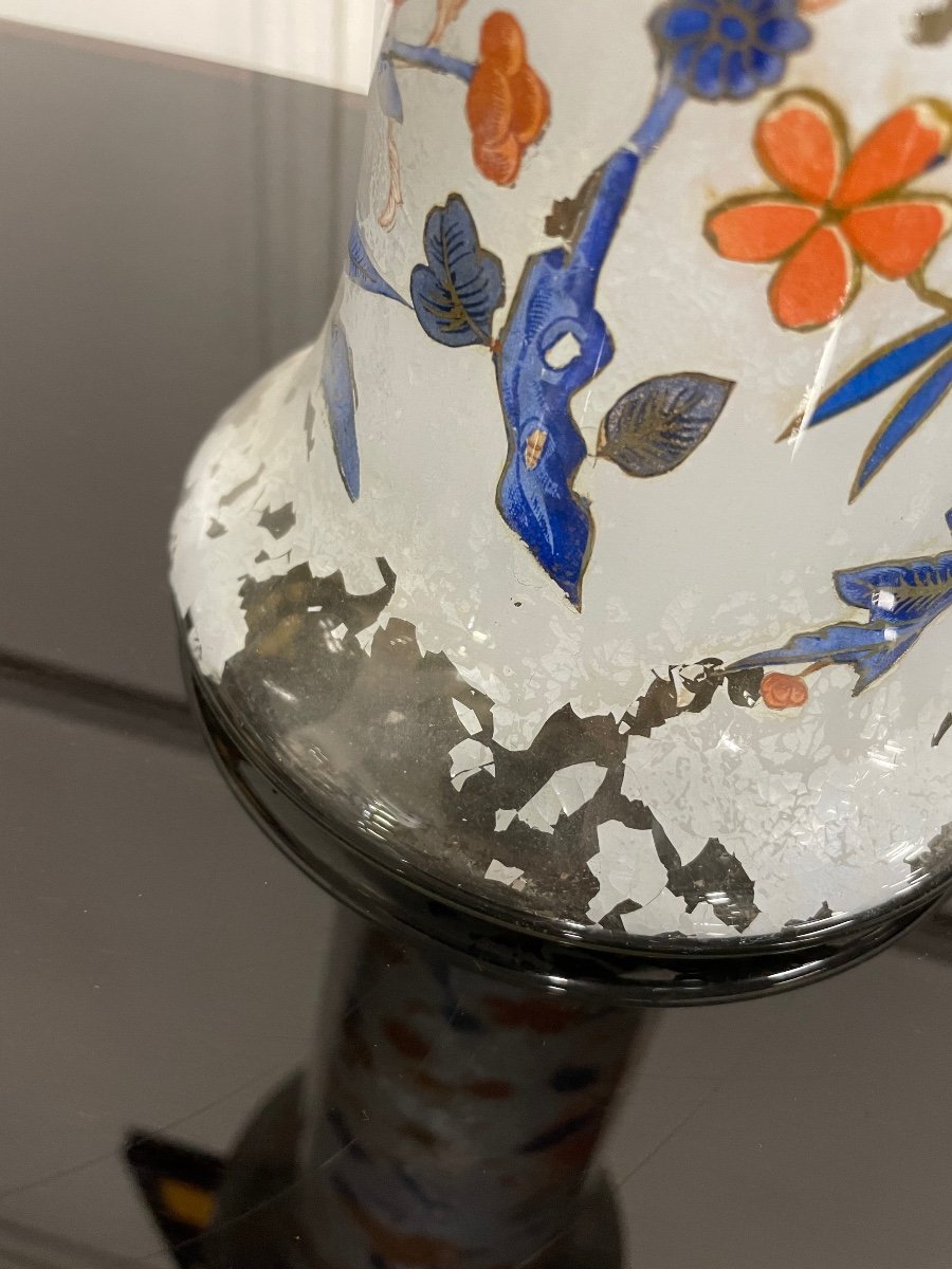 Arte Povera - Grand Vase En Verre Soufflé Epoque 18ème-photo-3